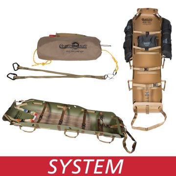 Med Sled VLR System 36 w/Harness CB (CB VLR, Harness, Tag Line Kit 250, Flotation System) Note: CO2 Canisters NOT included in Int'l orders