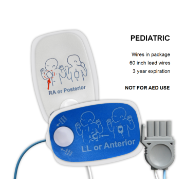 Quik Combo Pediatric Electrodes for use with Physio Control Medtronic LP15.  Not for use with AED's