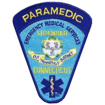 Connecticut Certified Paramedic Patch with Attached Rocker