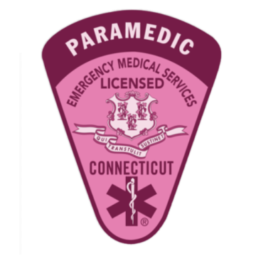 Connecticut Pink 4" Paramedic Patch Sticker