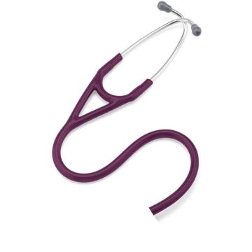 3M™ Littmann® Stethoscope Binaurals for Master Cardiology™, Cardiology III™, Cardiology II S.E. and Cardiology S.T.C. Stethoscopes, Plum Tube, Grey Eartips, 27 inch