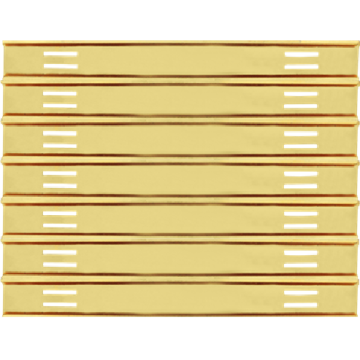 Blackinton 3/8" CAB Slide Bar for 21 Commendation Award Bar Gol-Tone (GOLD)