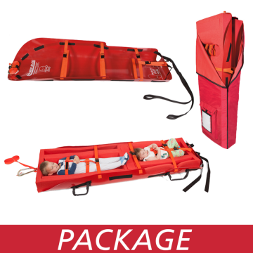 Med Sled Toddler 2 Evacuation Sled Set - (1) Toddler 2 Evacuation Sled with Handles and Storage Device. Fully Assembled for the Evacuation of (2) Toddlers