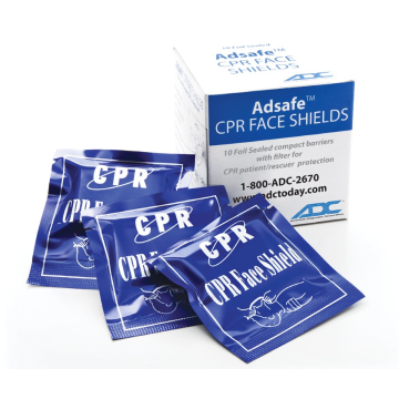 ADSAFE Face Shield Adult, Foil Pack, 10/pkg