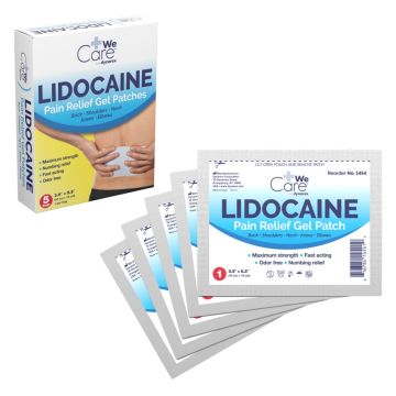Lidocaine Pain Relief Gel-Patch, 10 cm x 14 cm, 12/5/cs