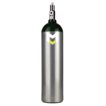 Jumbo D oxygen cylinder w/post valve