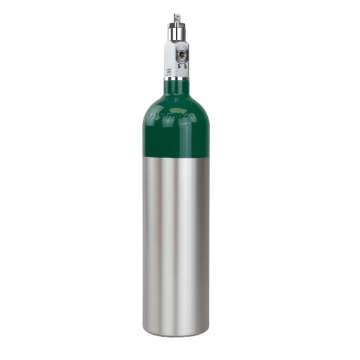 M6 oxygen cylinder w/post valve