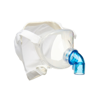 BiTrac Select Pediatric Maxshield size XXS with Interchangeable Pediatric Standard (SE) Elbow, Elbow extender tube w/ blue 22mm/22mm adapter, and Pediatric Maxshield Headgear size XXS