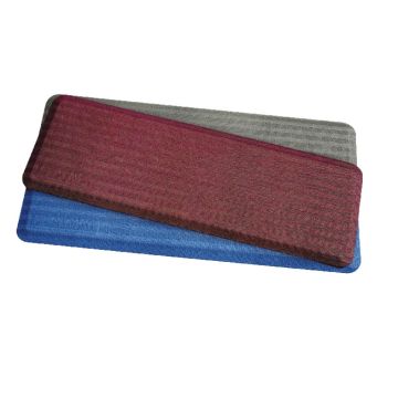 FLATMat w/ Beveled Edge, Woven Pattern, 24" x 70" x 3/4", Cool Gray, 1pc/ea