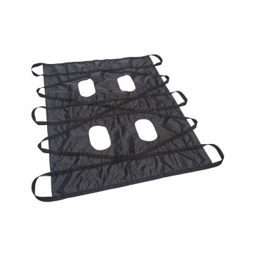 KIT, K9 LITTER & STRAP w' CARABINEER - BLK