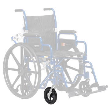 DynaRide S1 Wheelchair Caster, Black, 1