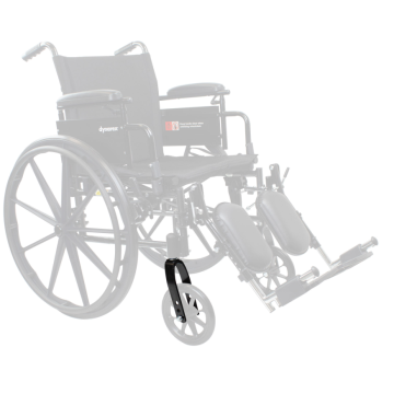 DynaRide S1 Wheelchair Fork, Black, 1