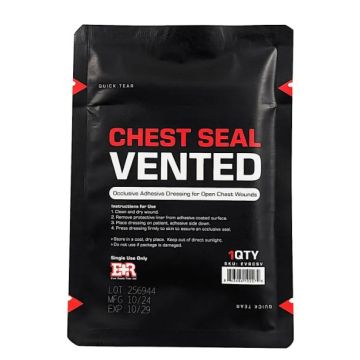 Kemp USA Vented Chest Seal with Rapid Open Notch