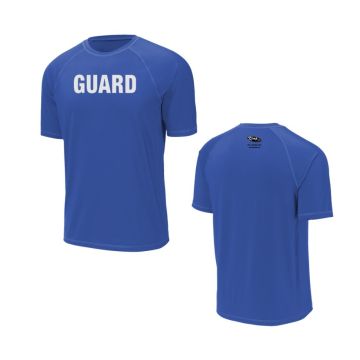 Kemp USA Rashguard Short Sleeve Royal Small with GUARD Logo