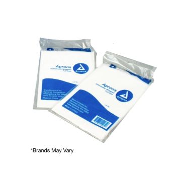 Kemp USA Disposable Poly Aprons, Chest-Knee Coverage (100 pcs)