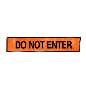 “DO NOT ENTER” Sign in Safety Orange