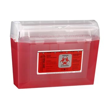 Bemis 3 Quart Sentinel Sharps Container Red  125 030