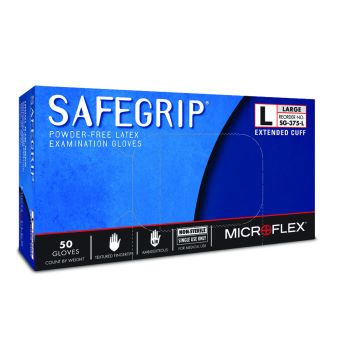 SafeGrip Powder Free Latex Exam Gloves