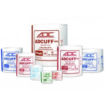 ADCUFF Neo SPU Cuff, 2 Tube Size 5, Burgundy, Luer, 10/pkg