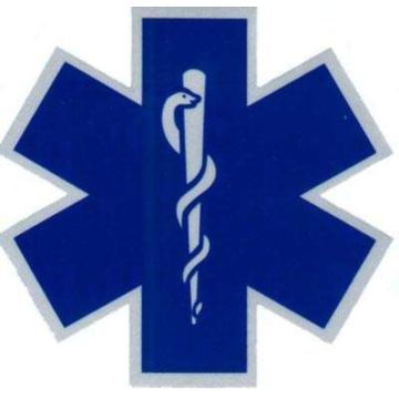 6x6 Star of Life Diecut Sticker