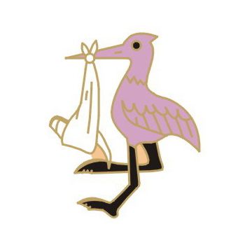 Stork Pin Pink