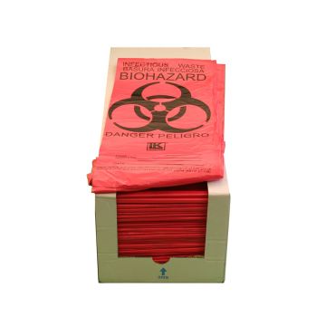 Case of 500 Infectious Waste Bags Guardian Survival Gear model TWB CS