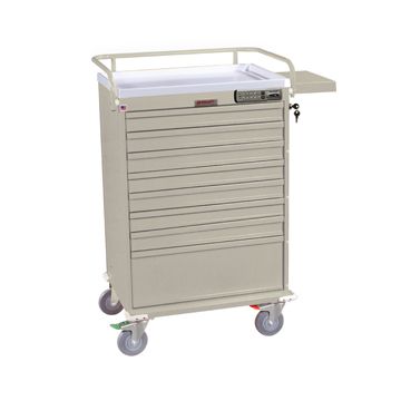 Value Line Unite Dose Box Medication Cart with Basic E-Lock and Key Lock Override