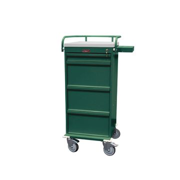 Value Line Punch Card Medication Cart with Key Lock 