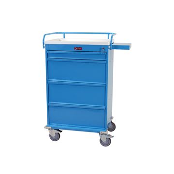 Value Line Punch Card Medication Cart with Key Lock