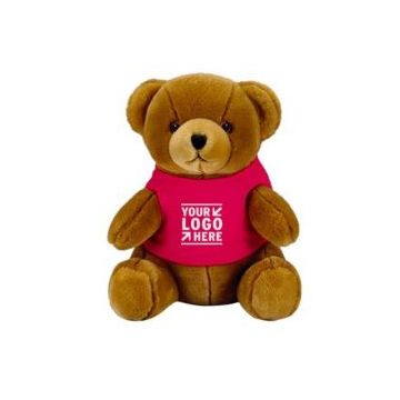 Custom Teddy Bear with 'Your Logo' on Custom Color Shirt 24/ Case