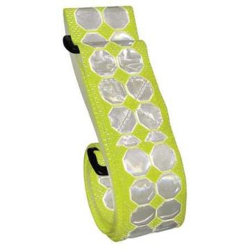 PT Belts (2" x 5.5") -  Glows and reflects! Yellow (with 2"x2" velcro square, to hold 1 rank patch)